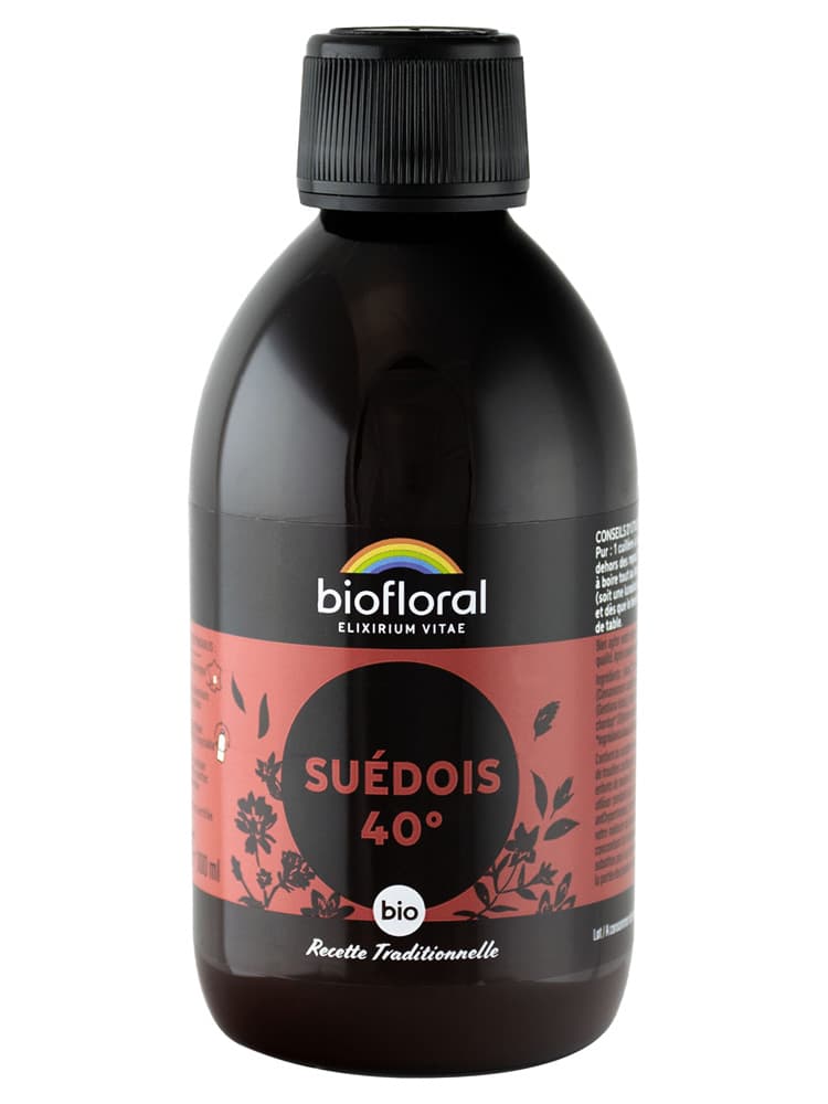 Biofloral Suédois 40° Bio 300 ml - Remèdes Traditionnels