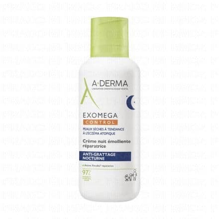 ADERMA Exomega Control - Crème Nuit Emolliente Réparatrice 400ml