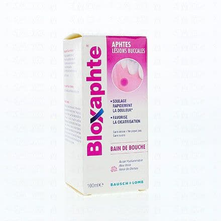 BLOXAPHTE - Bain de bouche contre les aphtes flacon 100ml BAUSCH & LOMB